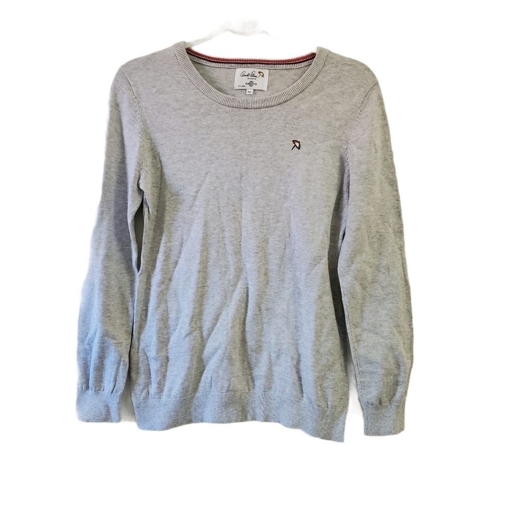 Arnold‎ Palmer Sweater Womens Medium Gray Classic Go Arnie Go Pullover